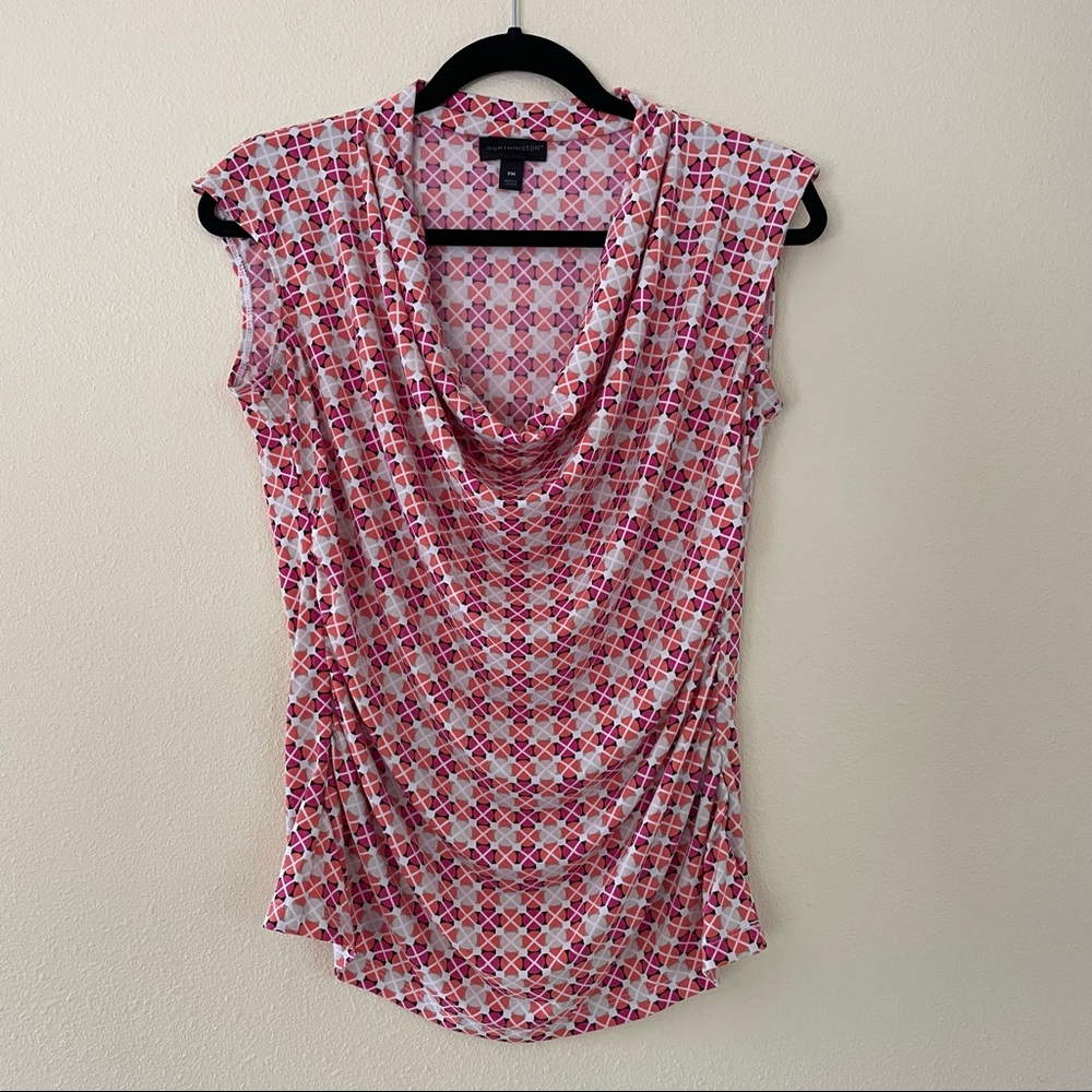 Worthington Sleeveless Top Petite Medium